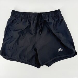 Adidas Women XS Black Performance Running Athletic Track Shorts Mesh Panel Liner